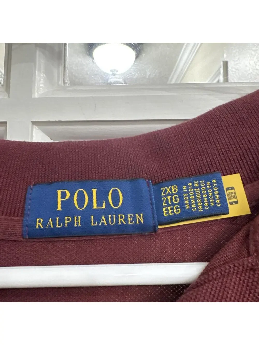 Polo Ralph Lauren Men's Burgundy and Red Polo-shirt